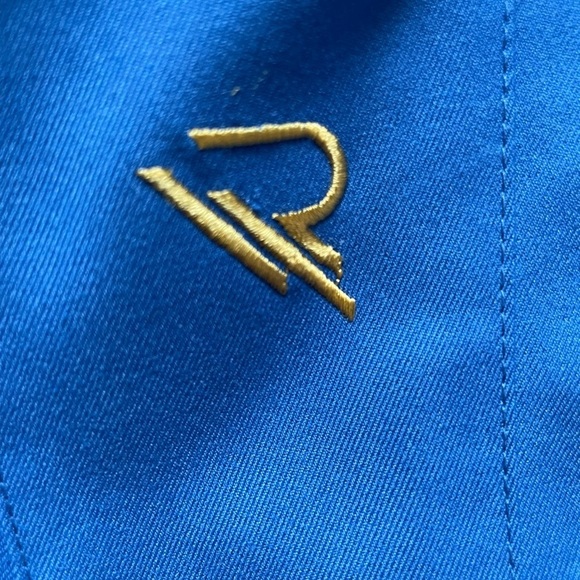 Rant Ceil Blue Medical Scrubs Pants with Moto design. Size XL - Picture 5 of 11